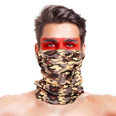 Cycling Bandana buffe Summer New Camouflage Running Scarf Camo Tactical Face Mask Riding Hiking Wristband Headband Tube Kerchief