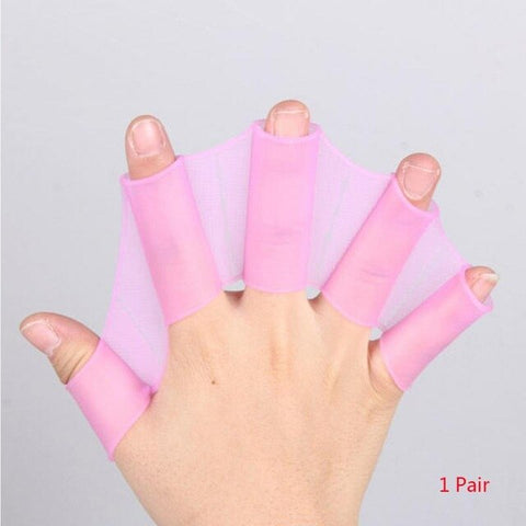Webbed Gloves Flippers Silicone Material  Swimming Fins for Hands sailor Diving Webbed  Flying Fish for Adult Children