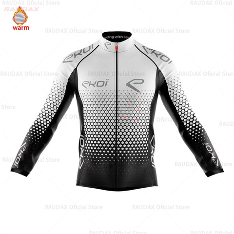 Cycling Jersey 2020 Pro Team Ekoi Winter Fleece Cycling Clothing MTB Cycling Bib Pants Set Ropa Ciclismo Triathlon Cycling Kit