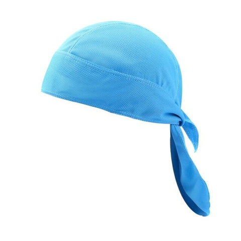 2018 New Anti-sweat UV Headwear Cap Quick Dry Solid Cycling Headbands Cycling Headscarf Headband Men Running Riding Pirate Hat