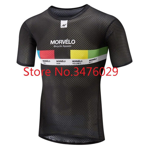 Pro Team Superlight Mesh fabric Cycling Base Layer Road MTB Cycling Underwear Quick dry Breathable under vest Bike Shirt