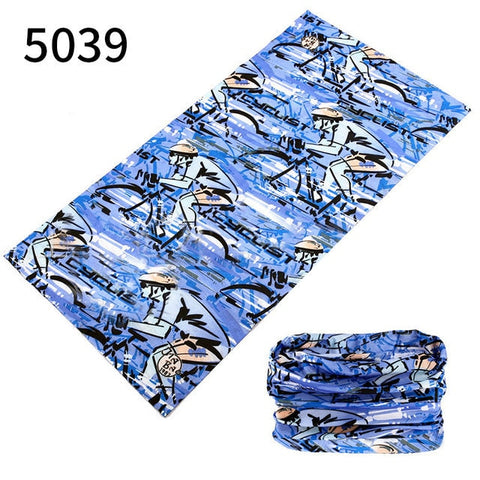 Outdoor Sport Printing Bicycle Headwear Fishing Cycling Running Hiking Riding Scarf Bike Mask Fashion Headband Scarf