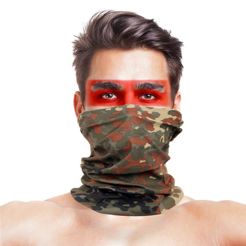 Cycling Bandana buffe Summer New Camouflage Running Scarf Camo Tactical Face Mask Riding Hiking Wristband Headband Tube Kerchief