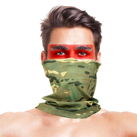 Cycling Bandana buffe Summer New Camouflage Running Scarf Camo Tactical Face Mask Riding Hiking Wristband Headband Tube Kerchief