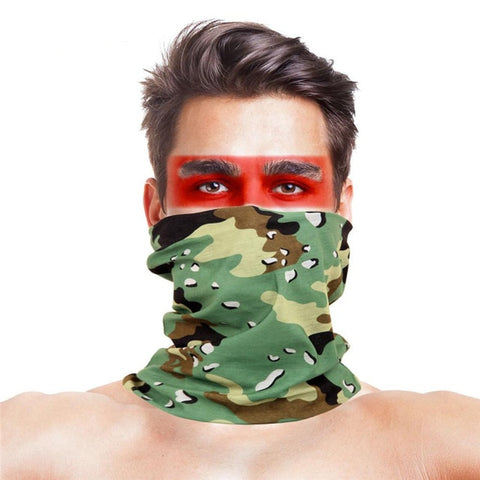 Cycling Bandana buffe Summer New Camouflage Running Scarf Camo Tactical Face Mask Riding Hiking Wristband Headband Tube Kerchief