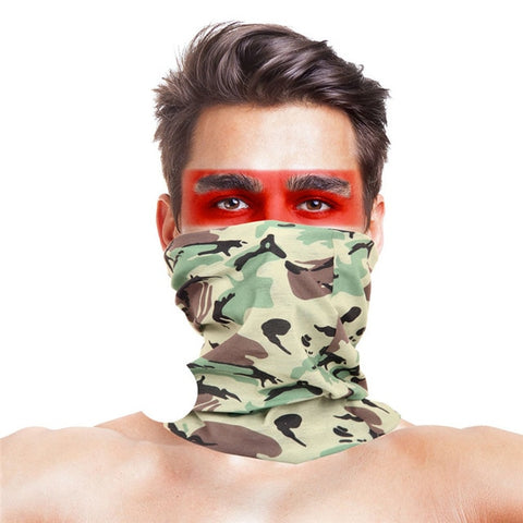 Cycling Bandana buffe Summer New Camouflage Running Scarf Camo Tactical Face Mask Riding Hiking Wristband Headband Tube Kerchief