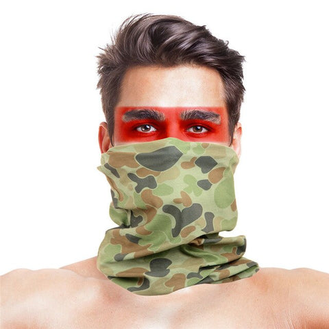 Cycling Bandana buffe Summer New Camouflage Running Scarf Camo Tactical Face Mask Riding Hiking Wristband Headband Tube Kerchief