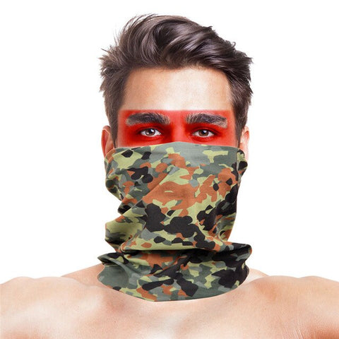 Cycling Bandana buffe Summer New Camouflage Running Scarf Camo Tactical Face Mask Riding Hiking Wristband Headband Tube Kerchief