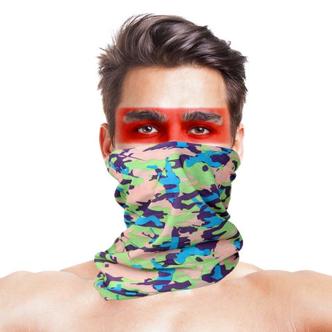 Cycling Bandana buffe Summer New Camouflage Running Scarf Camo Tactical Face Mask Riding Hiking Wristband Headband Tube Kerchief