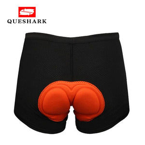 Queshark Bicycle Comfortable Sponge Underwear Dry-Quick Bike Short Pants Cycling Shorts Size S-XXXL For Men and Women