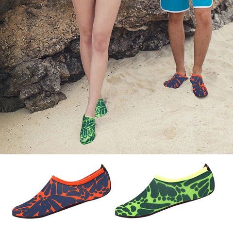 Swimming Shoes Men's Striped Beach Shoes Diving Socks Drifting Beach Water Sport Socks River Anti Slip Yoga Fitness Shoes