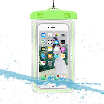 3.5-6Inch Waterproof Phone Pouch Drift Diving Swimming Bag Luminous Underwater Dry Bag Case Cover For Phone Water Sports Pool