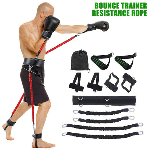 New Sports Fitness Resistance Belt Set Leg and Arm Boxing Exerciser Jumping Strength Training Equipment Fitness Resistance Bands