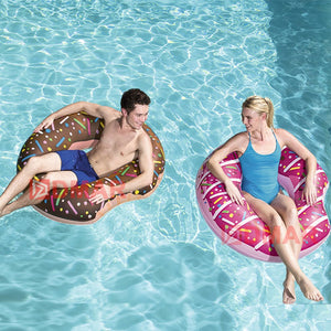 Inflatable Donut Swimming Ring Giant Pool Float Toy Circle Beach Sea Party Inflatable Mattress Water Adult Kid 2019 Hot Sale