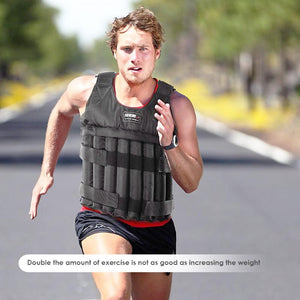 Max 20/50 kg  Loading Weighted Vest Jacket Load Weight Vest Exercise Boxing Training Fitness Equipment for Running 2019