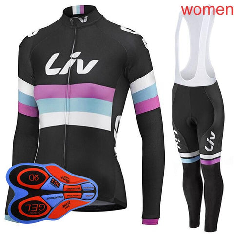 Ropa Ciclismo Mujer Cycling Jersey Set 2019 Women's Mountain Bike Clothing long sleeve Breathable Mtb Bicycle sportswear Y032602