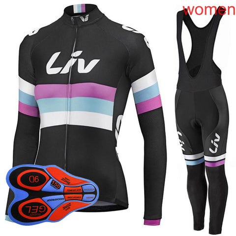 Ropa Ciclismo Mujer Cycling Jersey Set 2019 Women's Mountain Bike Clothing long sleeve Breathable Mtb Bicycle sportswear Y032602