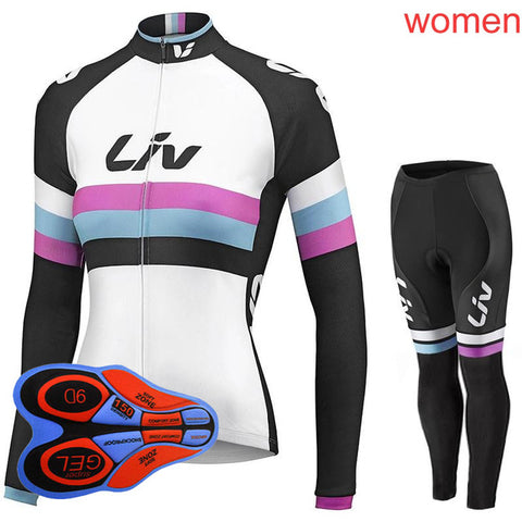 Ropa Ciclismo Mujer Cycling Jersey Set 2019 Women's Mountain Bike Clothing long sleeve Breathable Mtb Bicycle sportswear Y032602