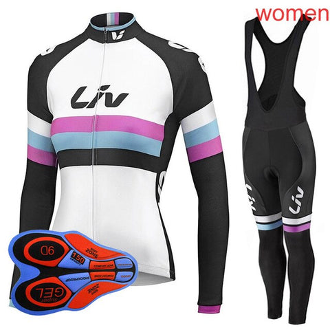 Ropa Ciclismo Mujer Cycling Jersey Set 2019 Women's Mountain Bike Clothing long sleeve Breathable Mtb Bicycle sportswear Y032602