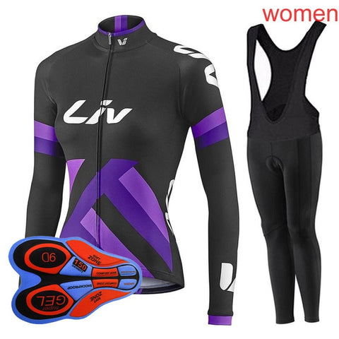 Ropa Ciclismo Mujer Cycling Jersey Set 2019 Women's Mountain Bike Clothing long sleeve Breathable Mtb Bicycle sportswear Y032602