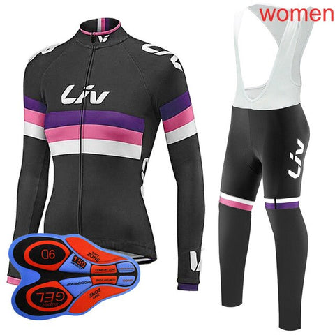 Ropa Ciclismo Mujer Cycling Jersey Set 2019 Women's Mountain Bike Clothing long sleeve Breathable Mtb Bicycle sportswear Y032602