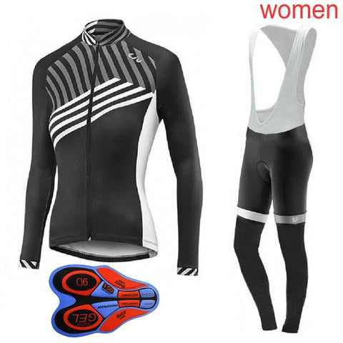 Ropa Ciclismo Mujer Cycling Jersey Set 2019 Women's Mountain Bike Clothing long sleeve Breathable Mtb Bicycle sportswear Y032602