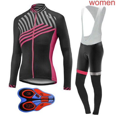 Ropa Ciclismo Mujer Cycling Jersey Set 2019 Women's Mountain Bike Clothing long sleeve Breathable Mtb Bicycle sportswear Y032602