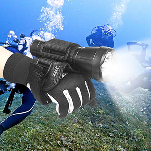 Hand Free Holder Glove for Scuba Diving Dive Underwater Torch LED Flashlight Outdoor Water Sports Accessories