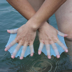 Webbed Gloves Flippers Silicone Material  Swimming Fins for Hands sailor Diving Webbed  Flying Fish for Adult Children