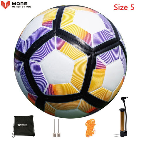 Russia Professional Size 4 Size 5 Football Premier PU Seamless Soccer Ball Goal Team Match Training Balls League futbol bola