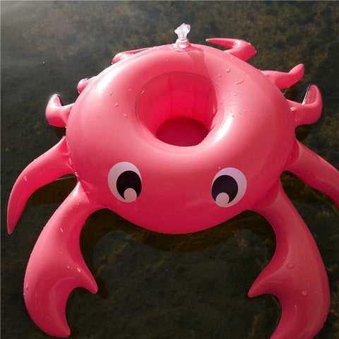 Air Mattresses for Cup Inflatable Flamingo Drinks Cup Holder Pool Floats Bar Coasters Floatation Devices Pink