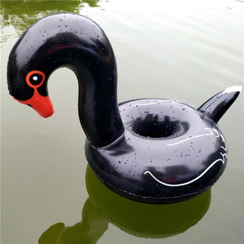 Air Mattresses for Cup Inflatable Flamingo Drinks Cup Holder Pool Floats Bar Coasters Floatation Devices Pink