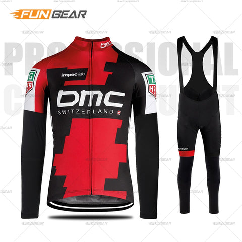 BMC Cycling Clothing Pro Team Uniform Long Sleeve Jersey Set Racing Clothes MTB Breathable Triathlon Suit Maillot Ropa Ciclismo