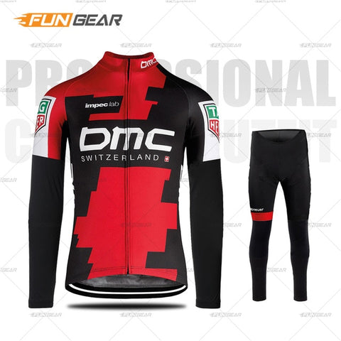 BMC Cycling Clothing Pro Team Uniform Long Sleeve Jersey Set Racing Clothes MTB Breathable Triathlon Suit Maillot Ropa Ciclismo