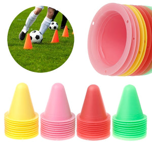 10Pcs/Set Skate Marker Cones Roller Football Soccer Training Equipment Marking Cup