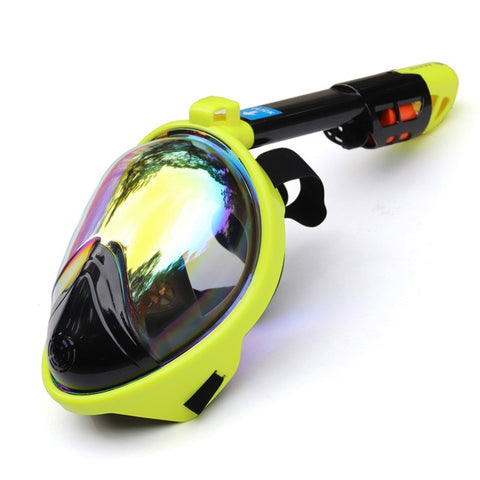 Diving Mask Underwater Scuba Anti Fog Full Face Diving Mask Snorkeling Set with Anti-skid Ring Snorkel 2018 New Arrival