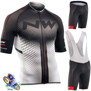 NW 2019 Summer Cycling Jersey Set Breathable Team Racing Sport Bicycle Jersey Mens Cycling Clothing Short Bike Jersey Northwave