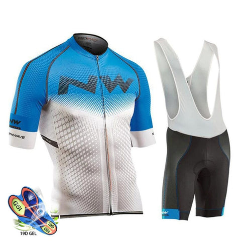 NW 2019 Summer Cycling Jersey Set Breathable Team Racing Sport Bicycle Jersey Mens Cycling Clothing Short Bike Jersey Northwave