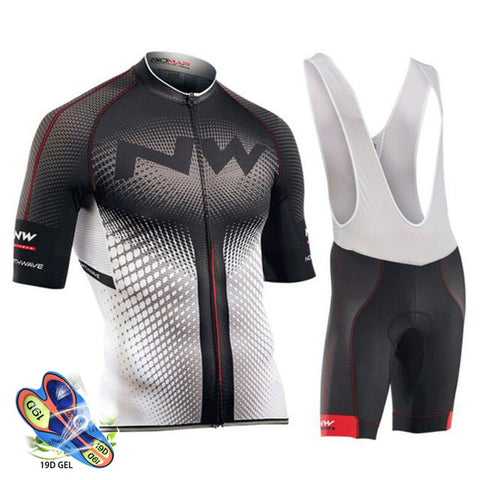 NW 2019 Summer Cycling Jersey Set Breathable Team Racing Sport Bicycle Jersey Mens Cycling Clothing Short Bike Jersey Northwave