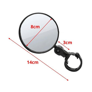 Bike Rear Mirrors 360 Degree Rotation Bicycle Rearview Mirrors Suitable For Mountain Road Bike MTB Handlebar 15mm - 35mm